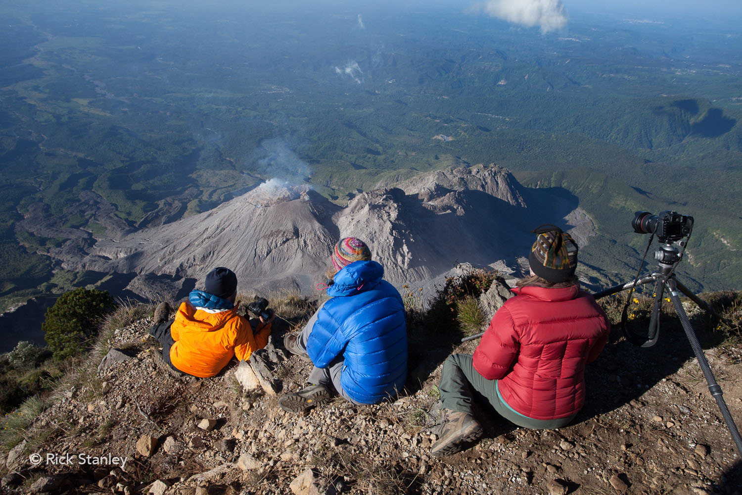 The Volcano Expedition Team (from left to right: Ross, Stephanie, and Gabby).